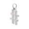 12 Pack: Sterling Silver Number Charm by Bead Landing™